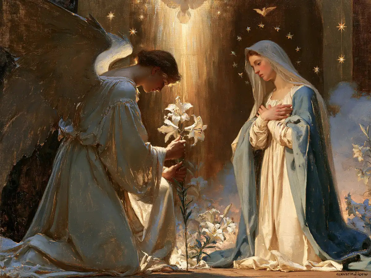 The Annunciation - Symbolist - Christian artwork collection