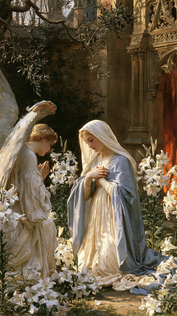 The Annunciation - The Annunciation in the Garden · Portrait n° 4