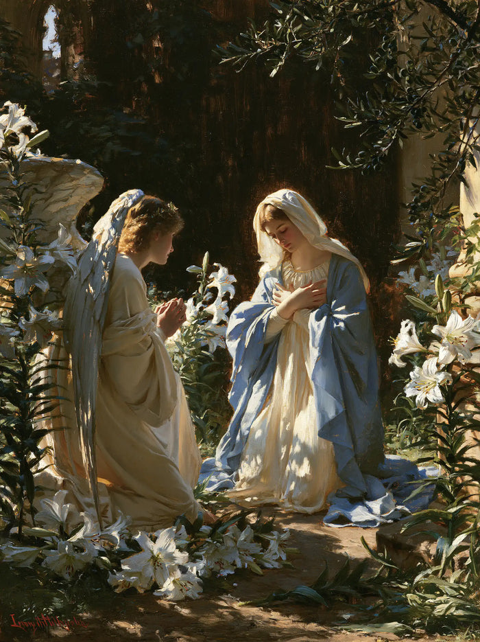 The Annunciation - The Annunciation in the Garden · Portrait n° 17