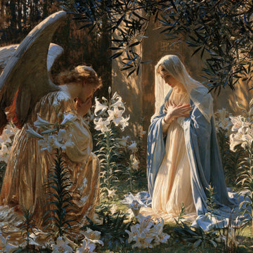 The Annunciation - The Annunciation in the Garden · Square n° 6