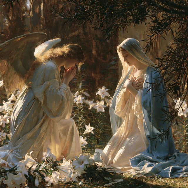 The Annunciation - The Annunciation in the Garden · Square n° 8