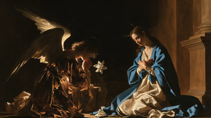 The Annunciation - Black and Gold · Landscape n° 4