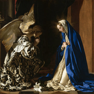 The Annunciation - Black and Gold · Square n° 8