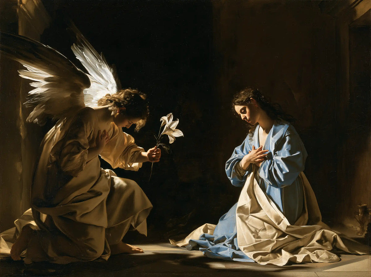 The Annunciation — The White Wing and the Outstretched Lily