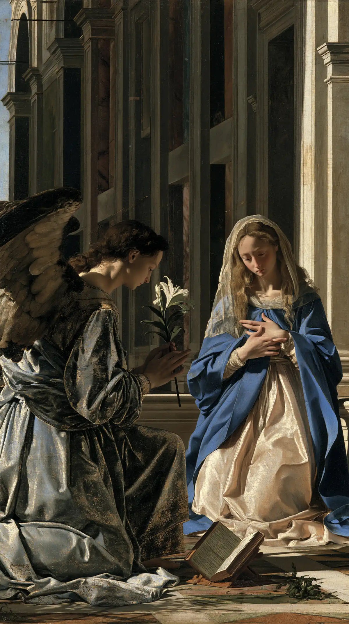 the Annunciation in Florentine Renaissance style in Florentine Renaissance style, portrait Christian artwork no. 6