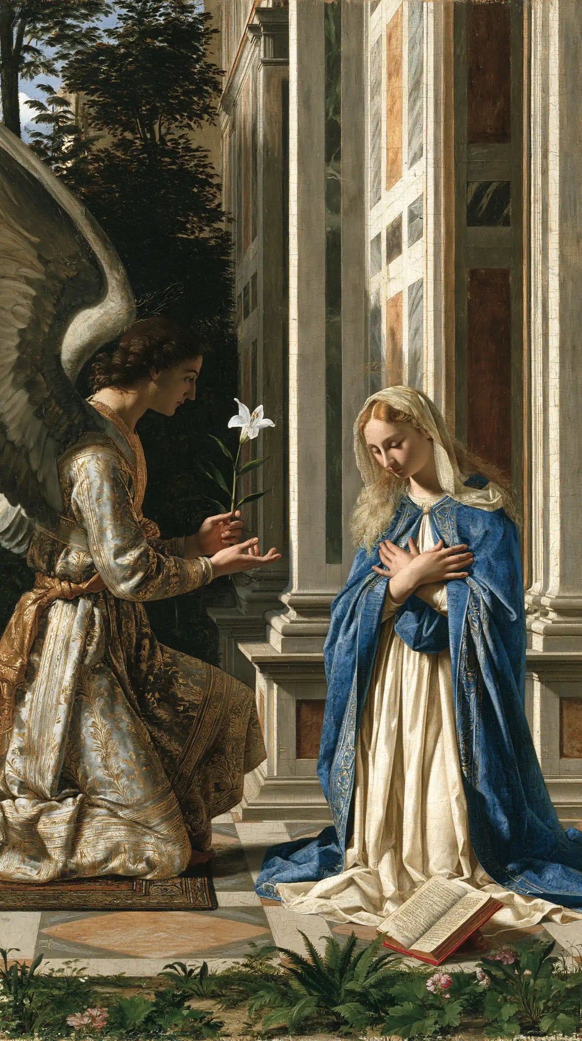 the Annunciation in Florentine Renaissance style in Florentine Renaissance style, portrait Christian artwork no. 10