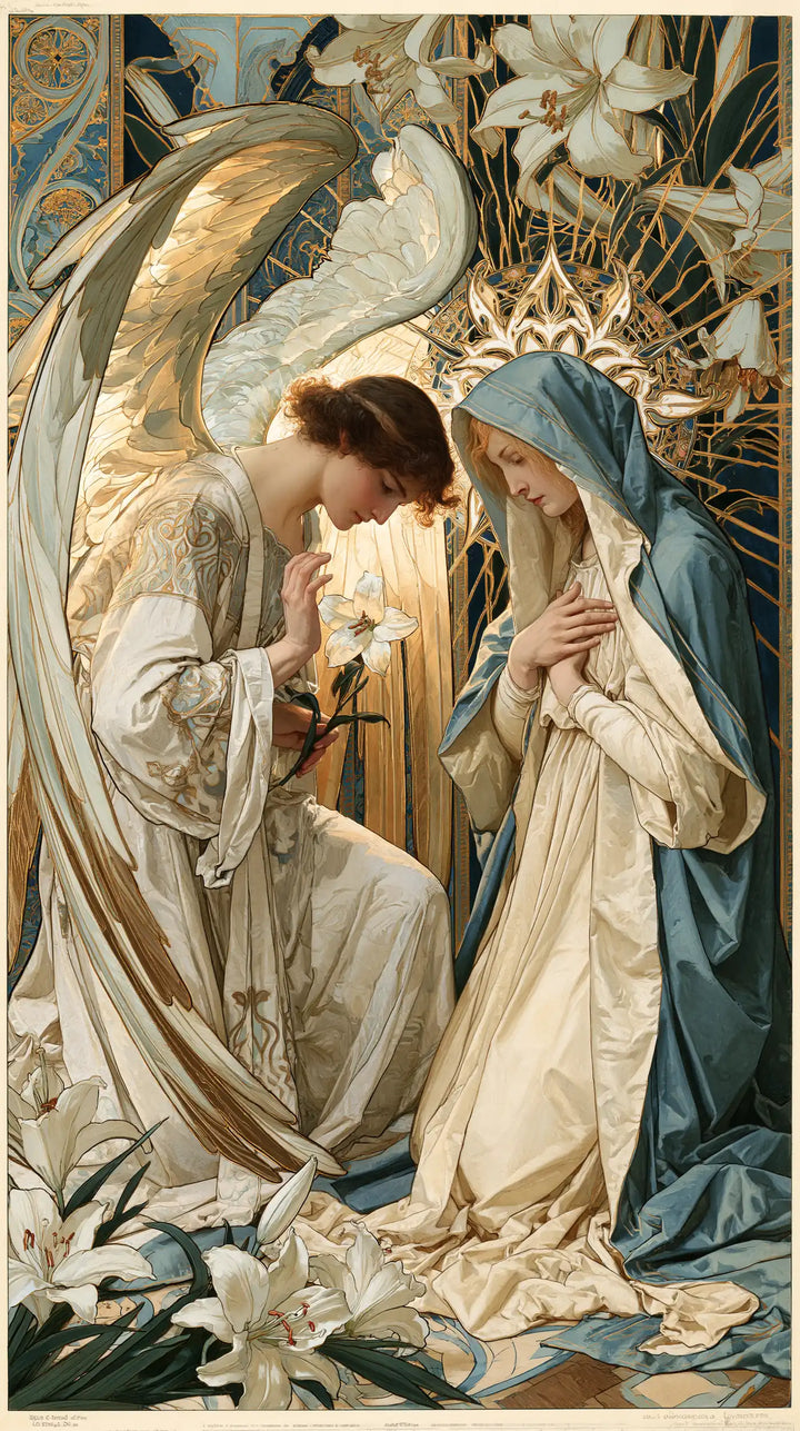 The Annunciation - Sacred Art Nouveau · Portrait n° 6