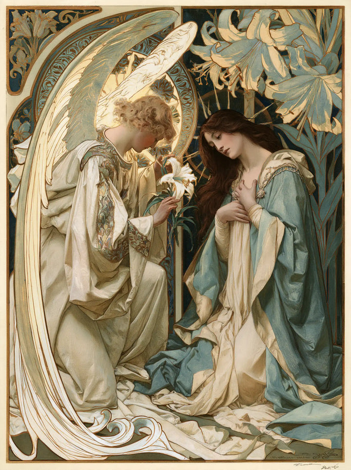 The Annunciation - Sacred Art Nouveau · Portrait n° 9