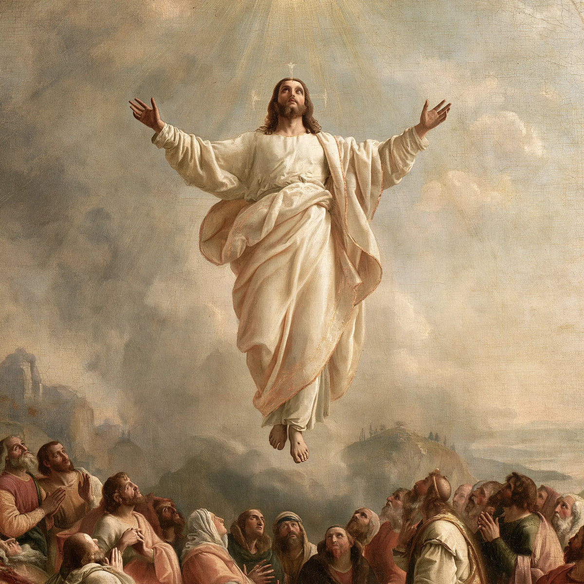 The Ascension of Jesus Christ - Florentine Renaissance · Square n° 3