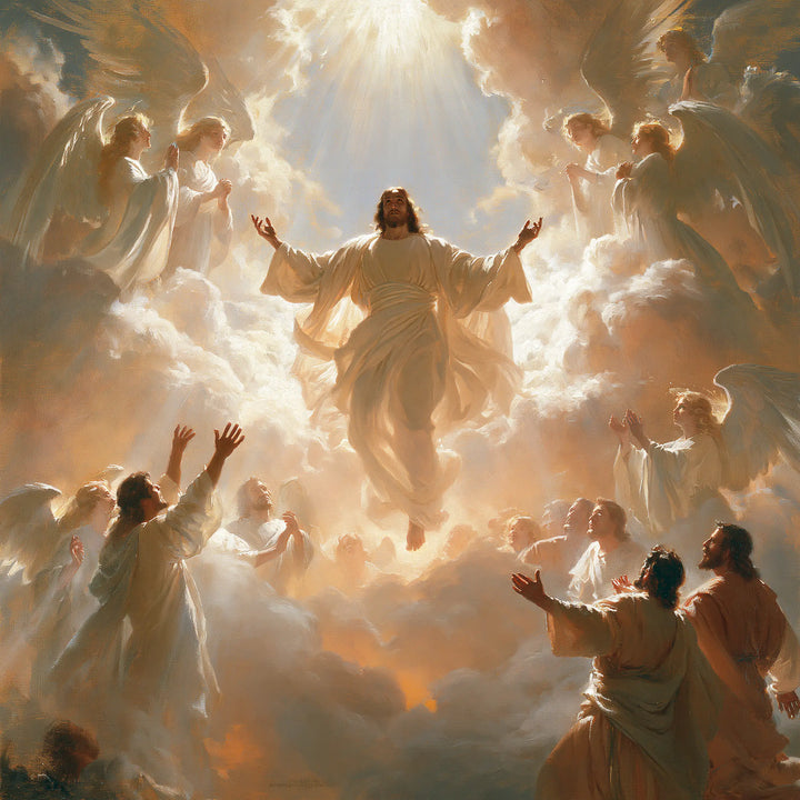 The Ascension of Jesus Christ - Jesus Welcomed by Angels · Square n° 5