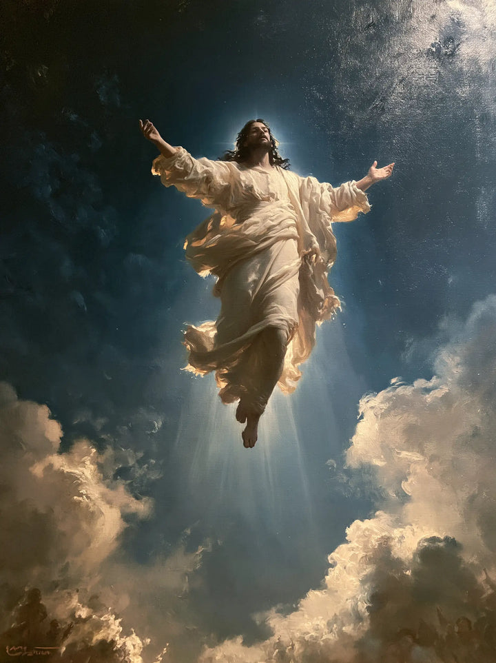 The Ascension of Jesus Christ - Midnight Blue Chiaroscuro · Portrait n° 9