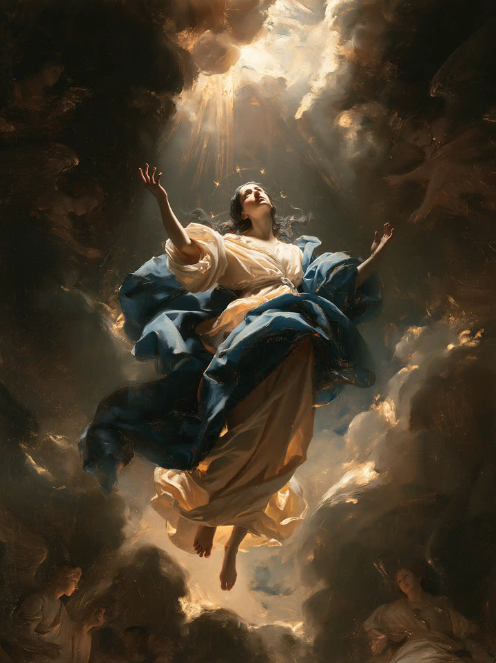 The Assumption of Mary - Black and Gold · Portrait n° 6