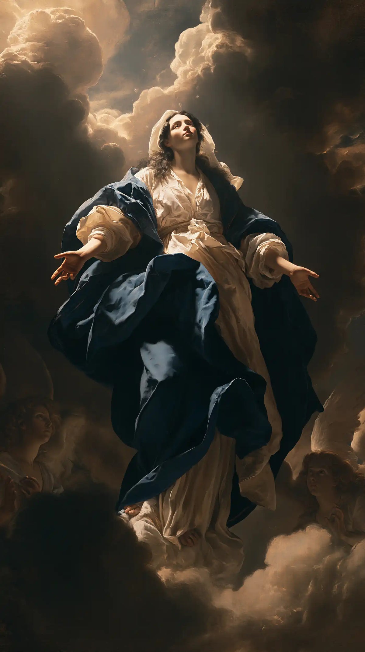 The Assumption of Mary — The Gaze in the Arch of Clouds