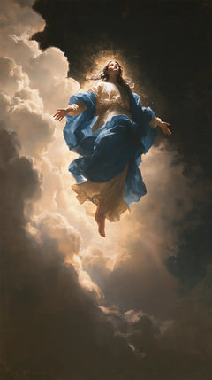 The Assumption of Mary — The Blue Cloth on the White Shore