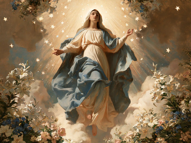The Assumption of Mary — The Hand Raised Among the Stars
