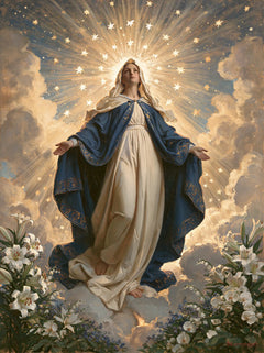The Assumption of Mary — The Spray of Stars Above the Lilies