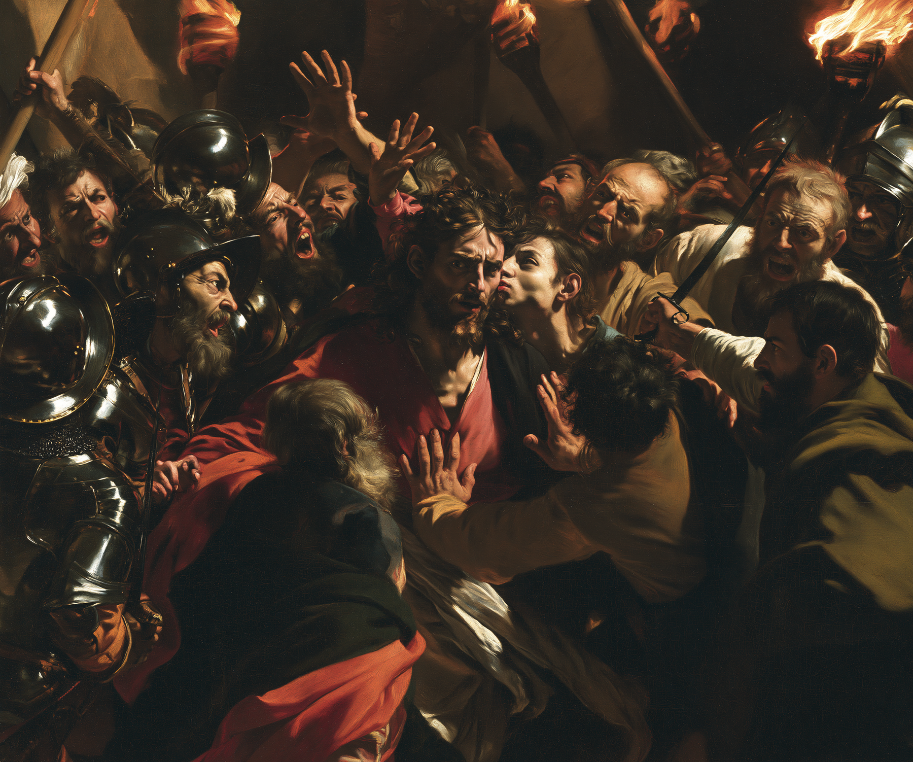 La Trahison de Judas — Baroque théâtral · Paysage n° 18 — aperçu de la finition sélectionnée