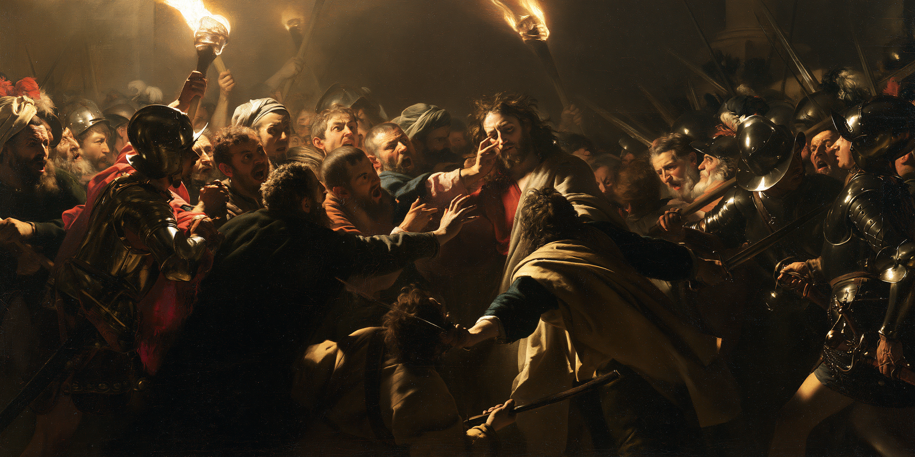 La Trahison de Judas — Baroque théâtral · Paysage n° 36 — aperçu de la finition sélectionnée