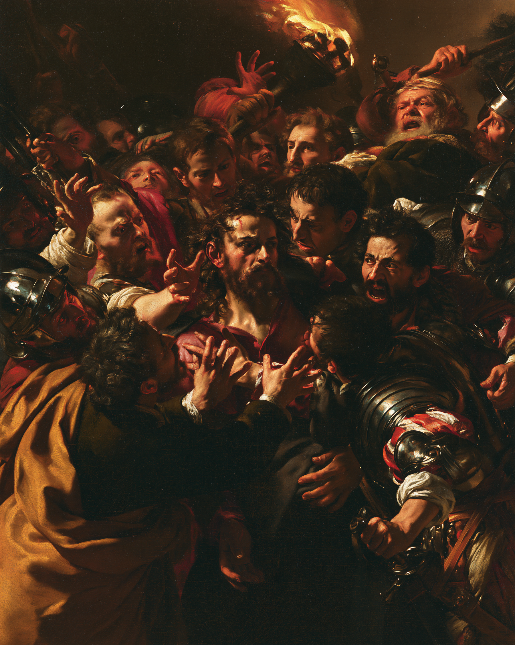La Trahison de Judas — Baroque théâtral · Portrait n° 17 — aperçu de la finition sélectionnée