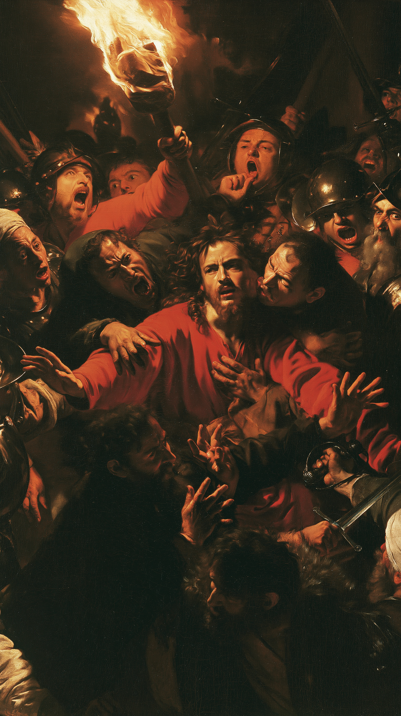 La Trahison de Judas — Baroque théâtral · Portrait n° 26 — aperçu de la finition sélectionnée