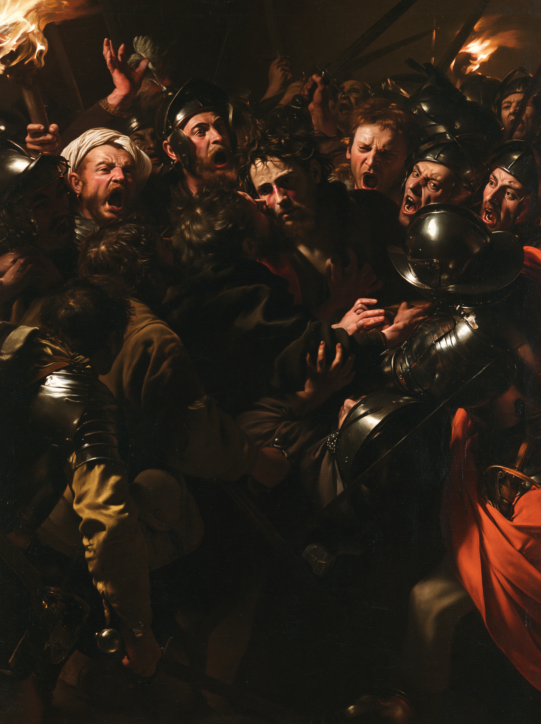 La Trahison de Judas — Baroque théâtral · Portrait n° 32 — aperçu de la finition sélectionnée