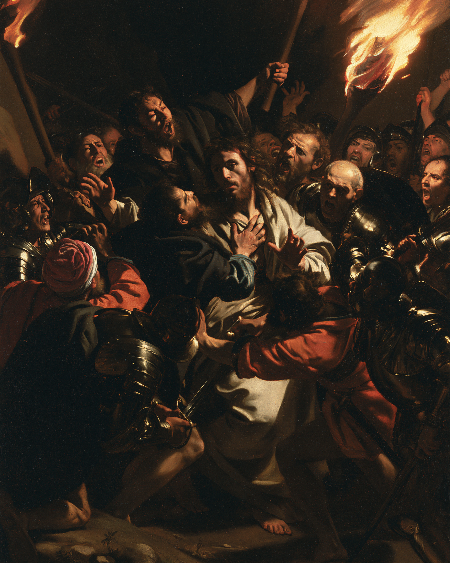 La Trahison de Judas — Baroque théâtral · Portrait n° 35 — aperçu de la finition sélectionnée