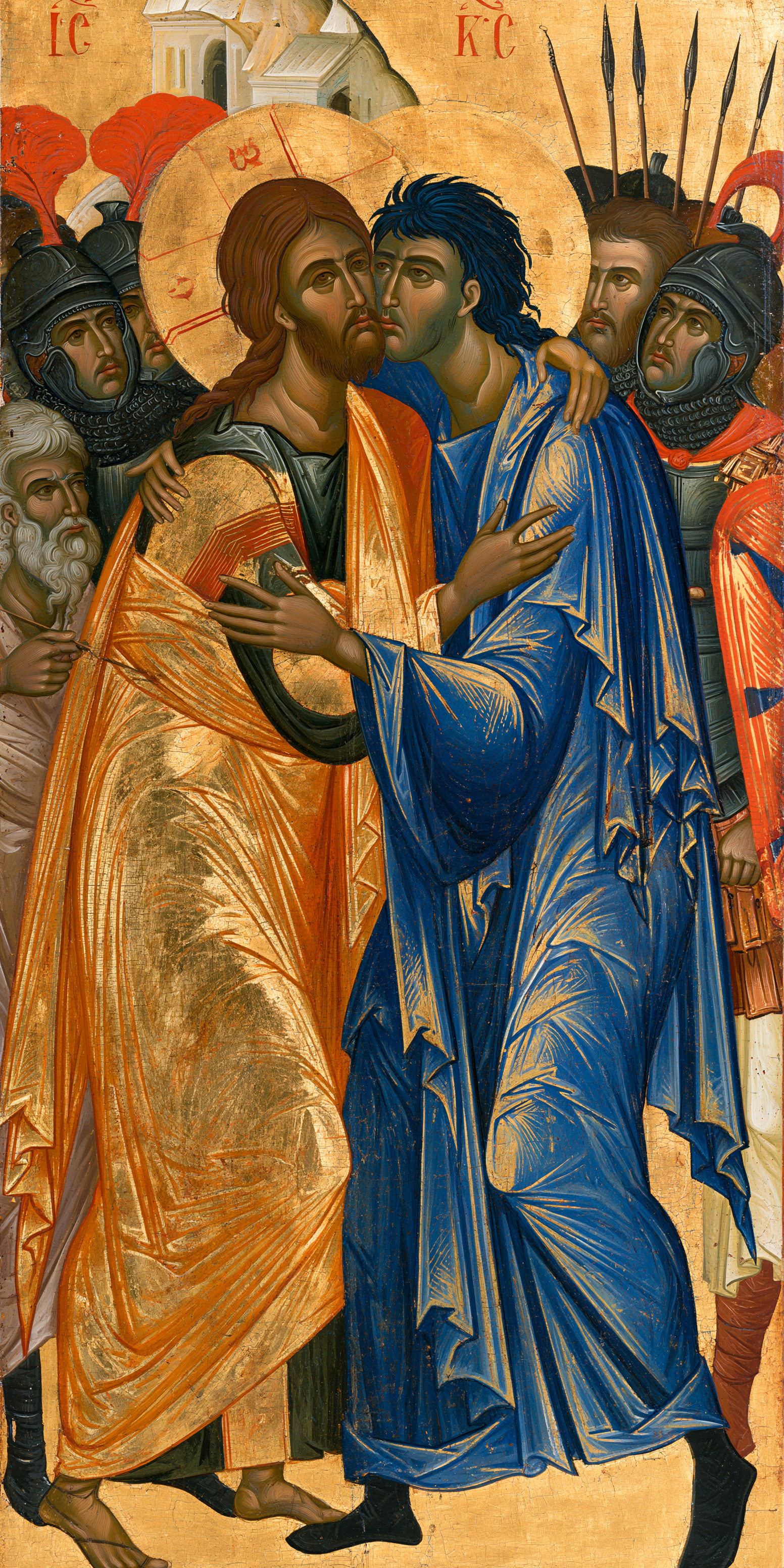 La Trahison de Judas — Byzantin contemporain · Portrait n° 3 — aperçu de la finition sélectionnée