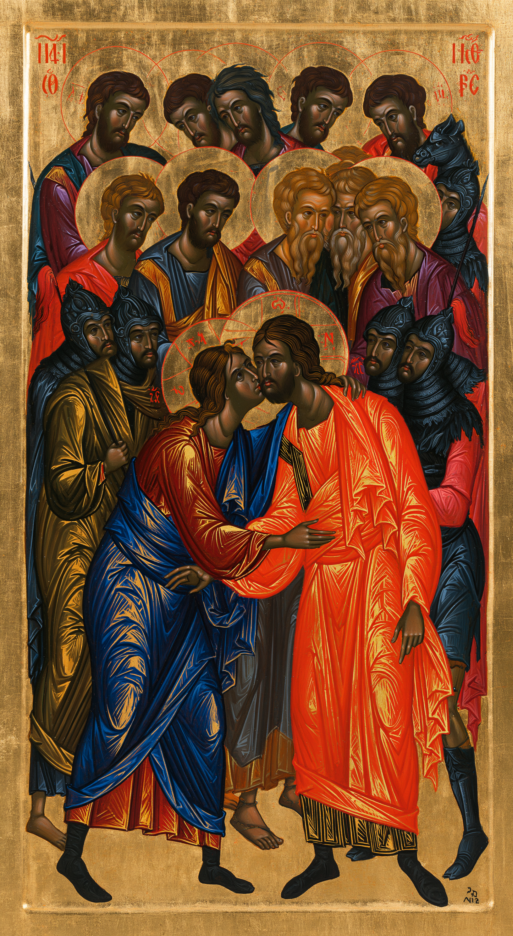 La Trahison de Judas — Byzantin contemporain · Portrait n° 4 — aperçu de la finition sélectionnée
