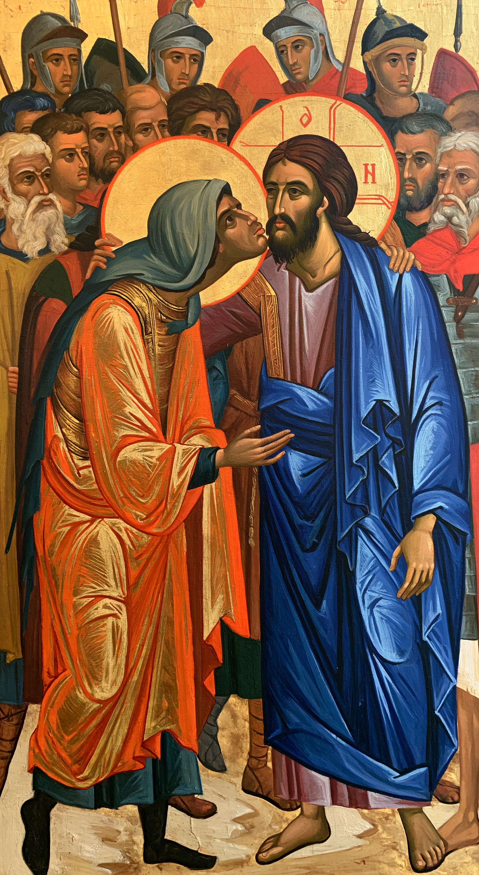 La Trahison de Judas — Byzantin contemporain · Portrait n° 5 — aperçu de la finition sélectionnée