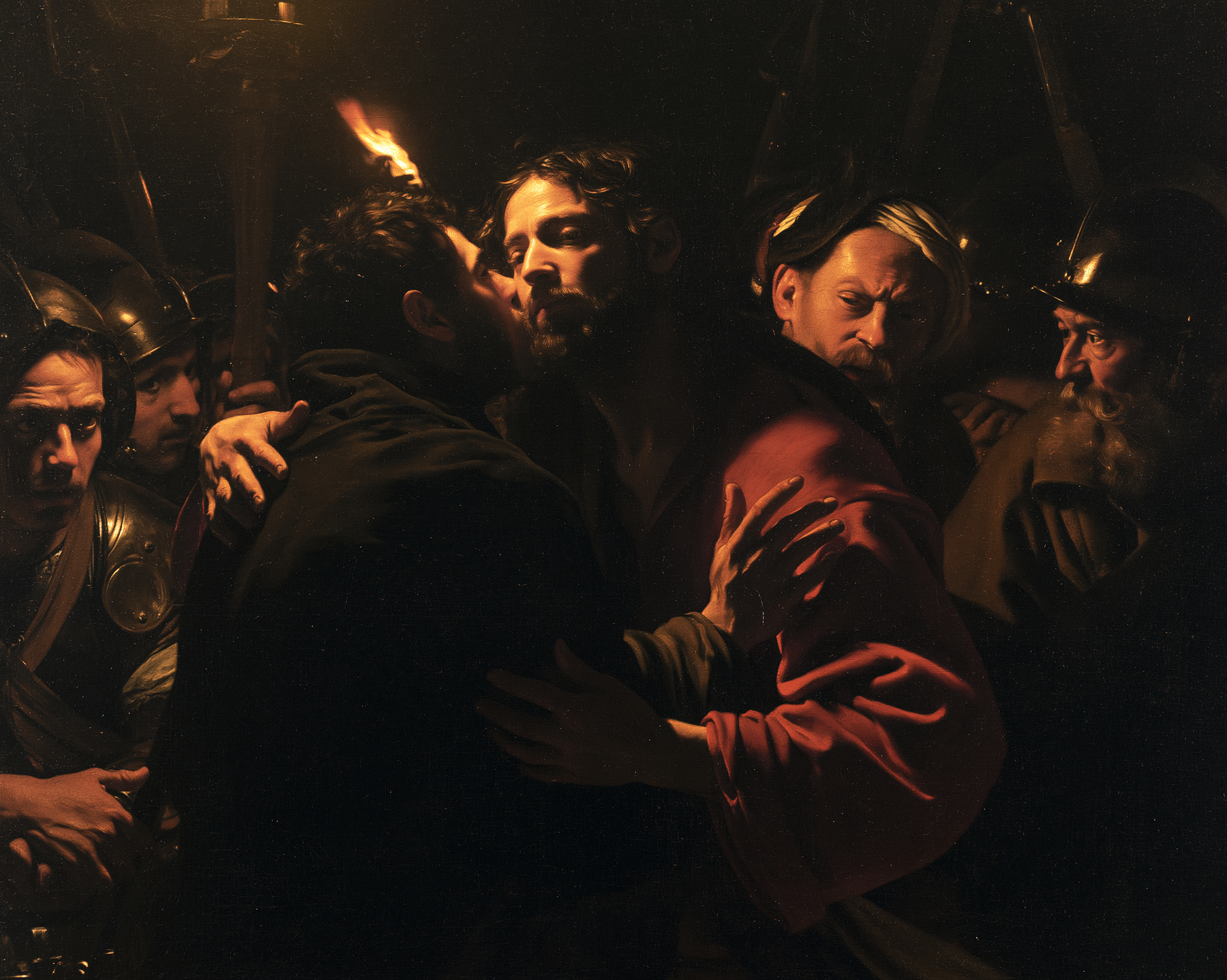 La Trahison de Judas — Caravage - ténébrisme · Paysage n° 4 — aperçu de la finition sélectionnée