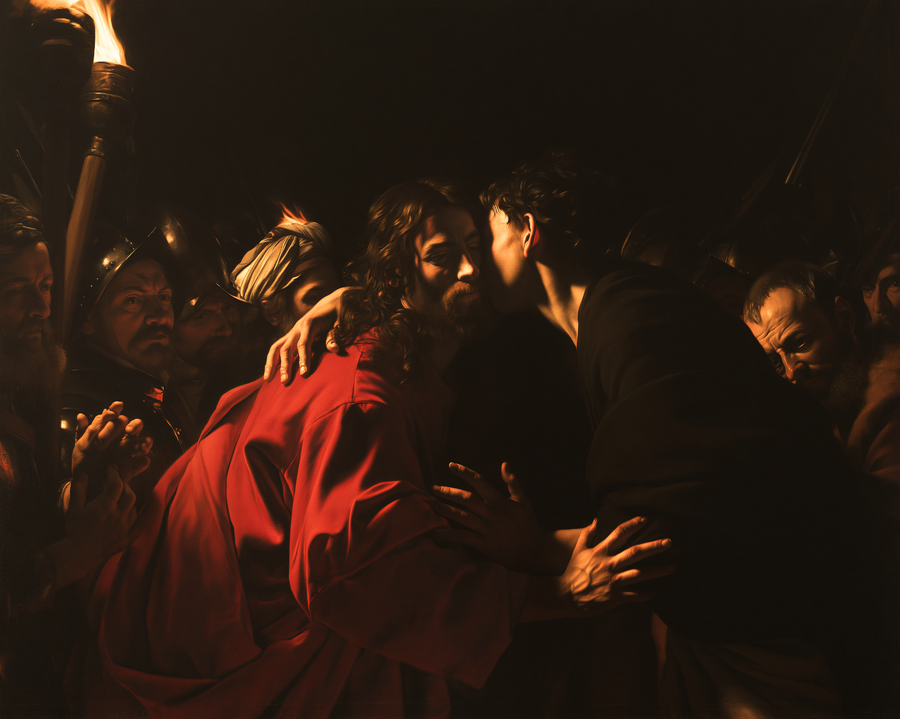 La Trahison de Judas — Caravage - ténébrisme · Paysage n° 5