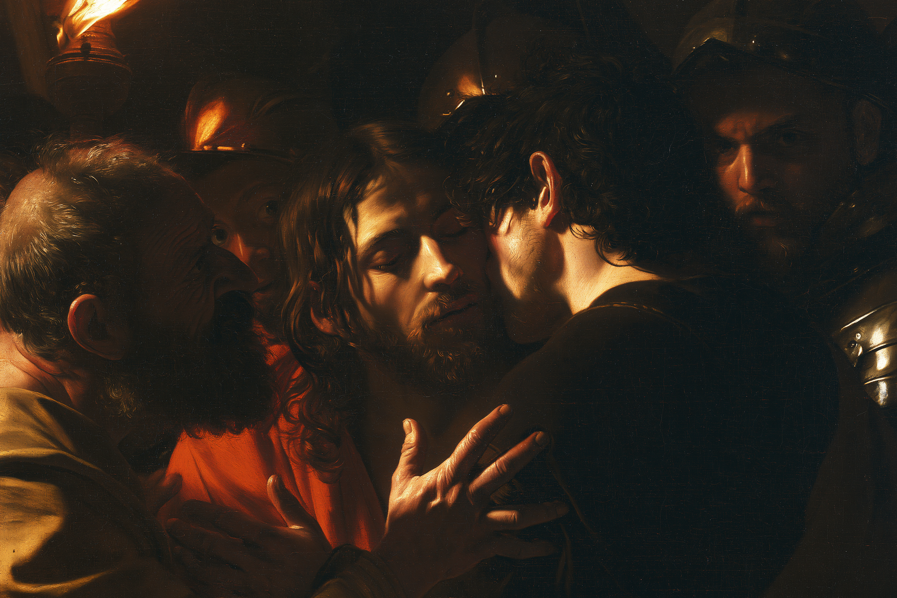 La Trahison de Judas — Caravage - ténébrisme · Paysage n° 10 — aperçu de la finition sélectionnée