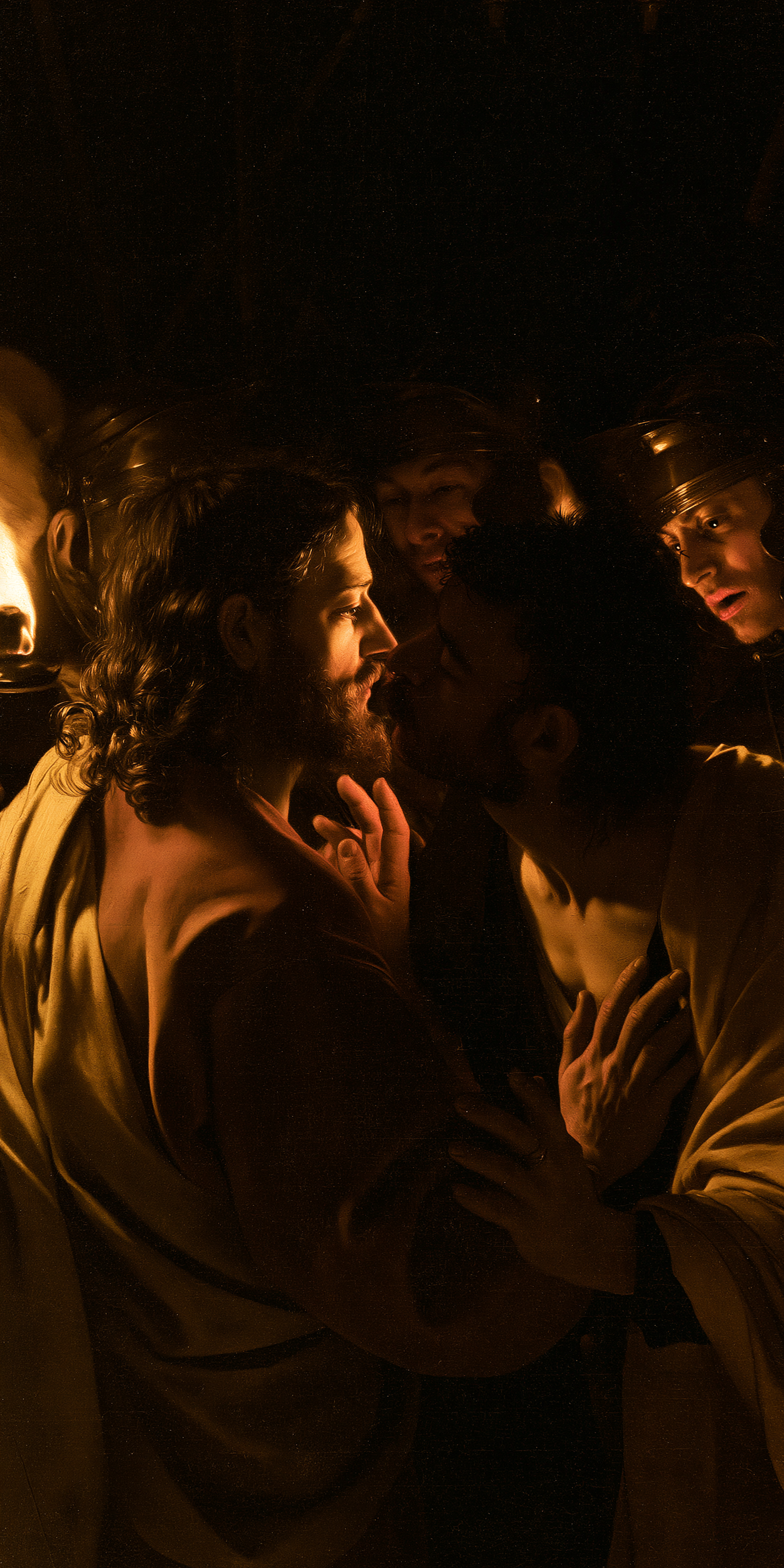 La Trahison de Judas — Caravage - ténébrisme · Portrait n° 1 — aperçu de la finition sélectionnée