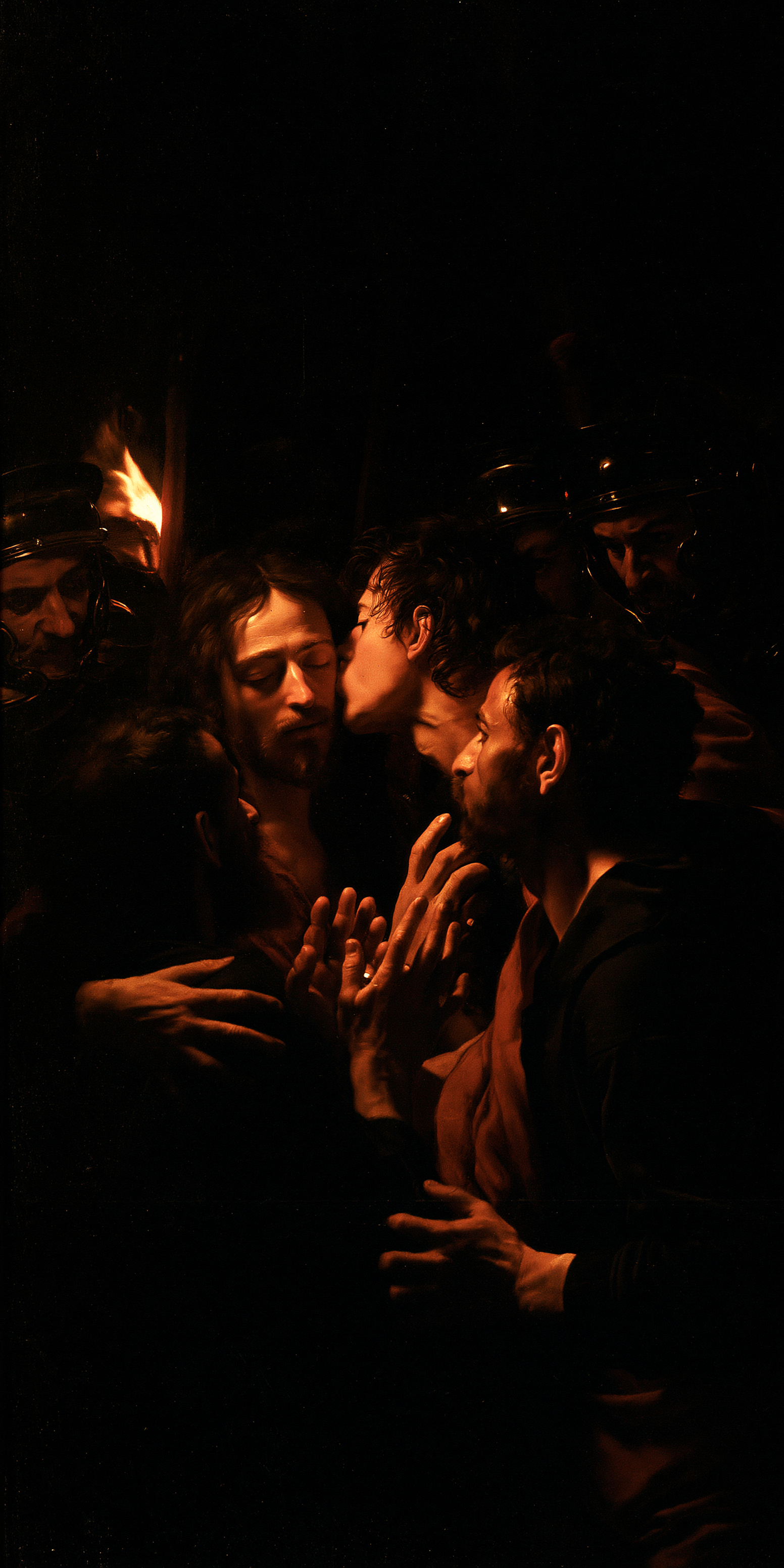 La Trahison de Judas — Caravage - ténébrisme · Portrait n° 2 — aperçu de la finition sélectionnée