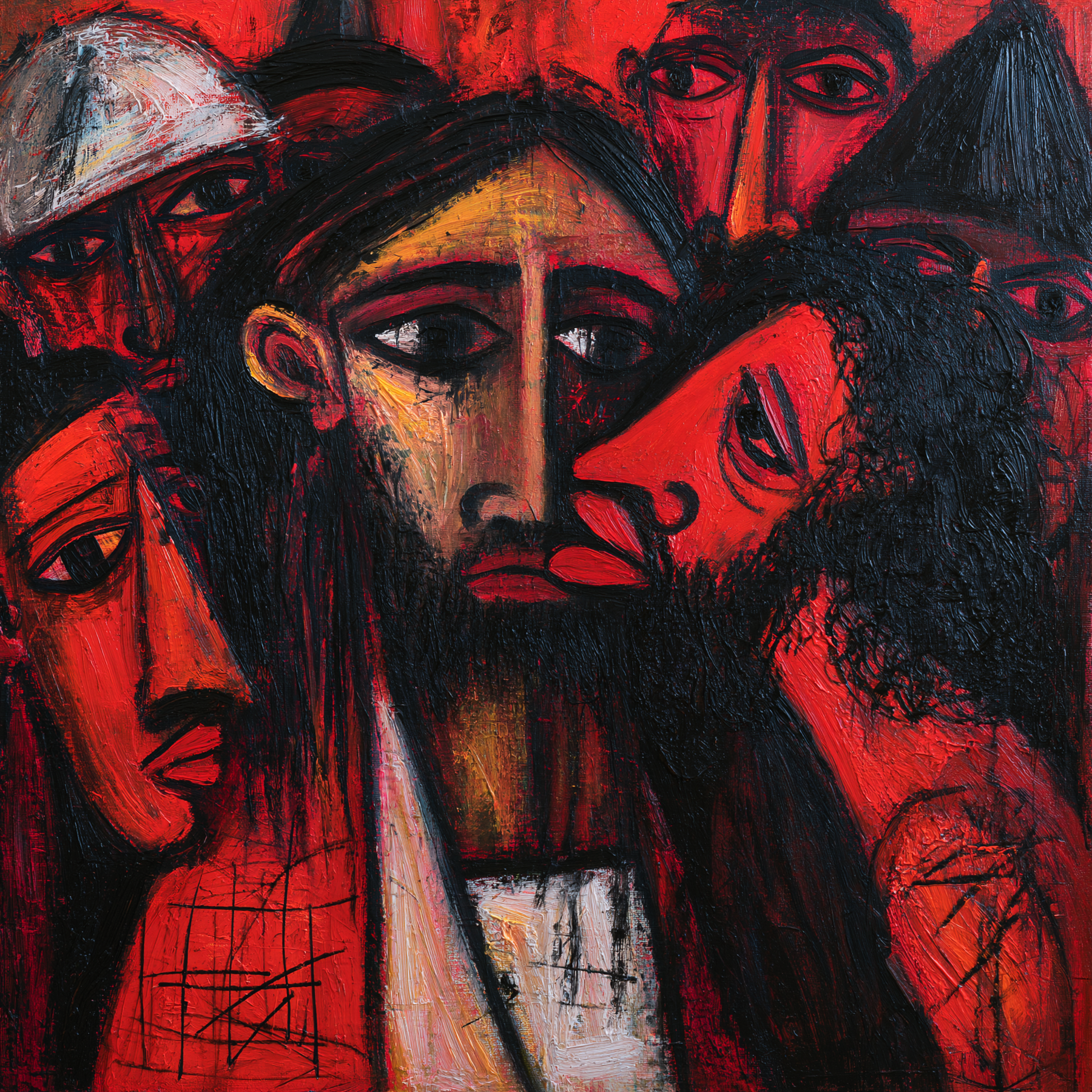 La Trahison de Judas — Expressionniste · Carré n° 3 — aperçu de la finition sélectionnée