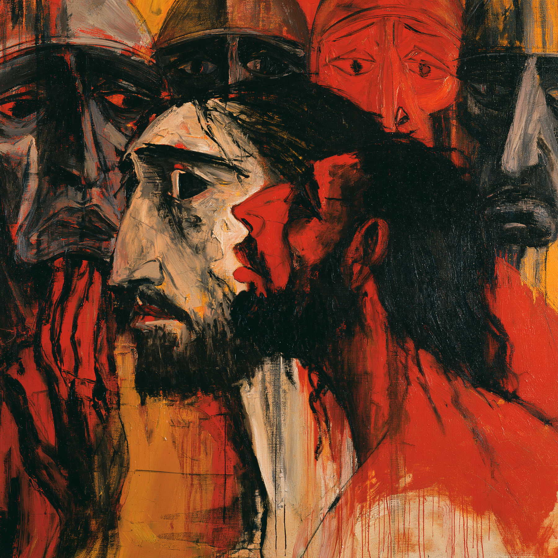 La Trahison de Judas — Expressionniste · Carré n° 4 — aperçu de la finition sélectionnée