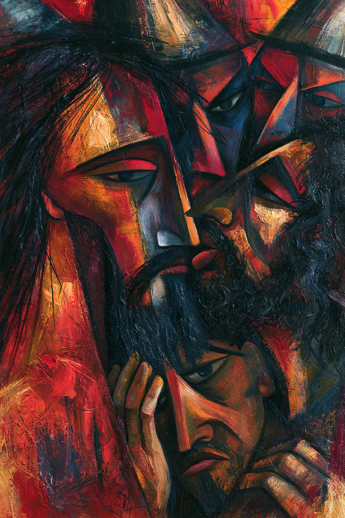 The Betrayal of Judas - Expressionist · Portrait n° 6 - Christian art