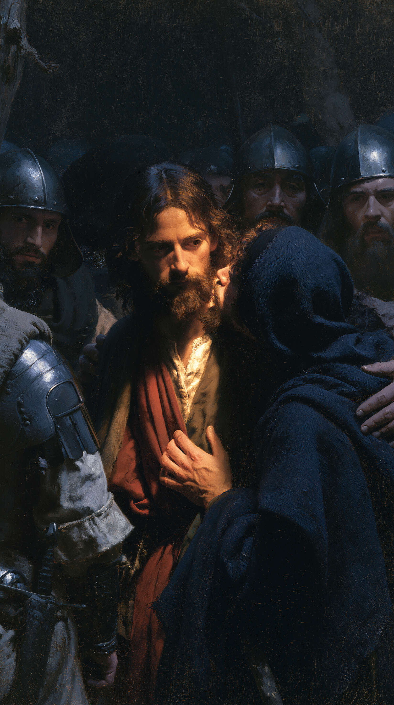 La Trahison de Judas — Lumière divine · Portrait n° 1 — aperçu de la finition sélectionnée
