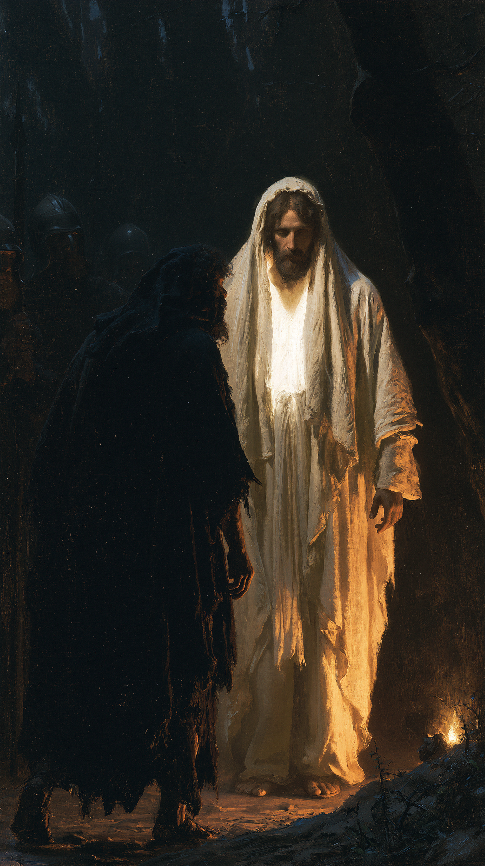 La Trahison de Judas — Lumière divine · Portrait n° 2 — aperçu de la finition sélectionnée
