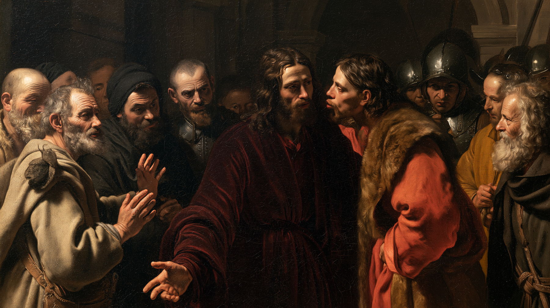 La Trahison de Judas — Rouge du sacrifice · Paysage n° 5 — aperçu de la finition sélectionnée