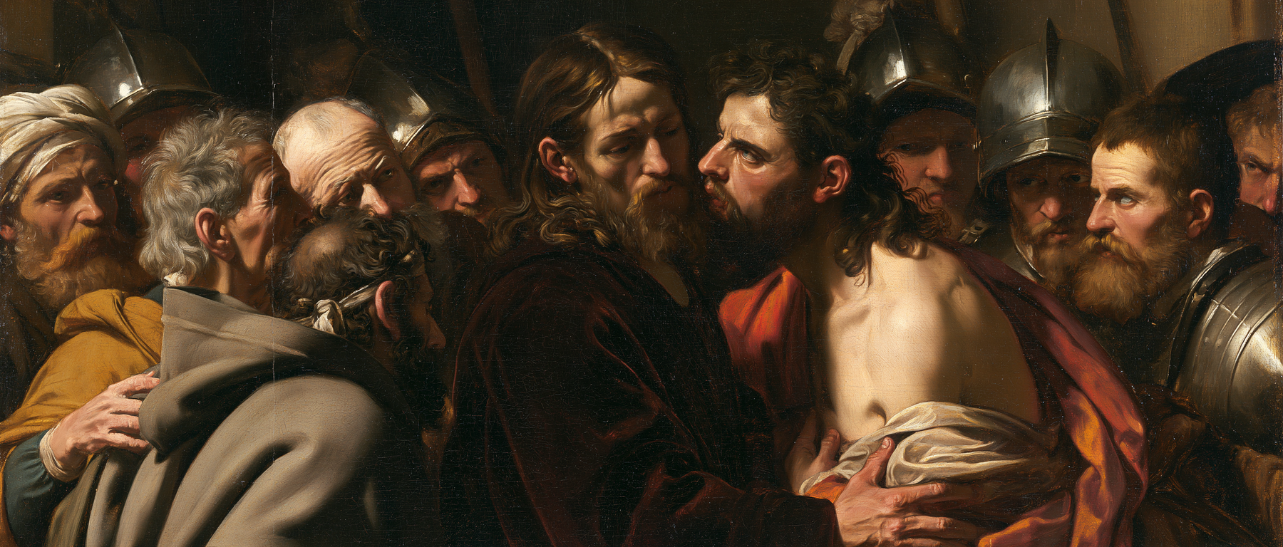 La Trahison de Judas — Rouge du sacrifice · Paysage n° 6 — aperçu de la finition sélectionnée