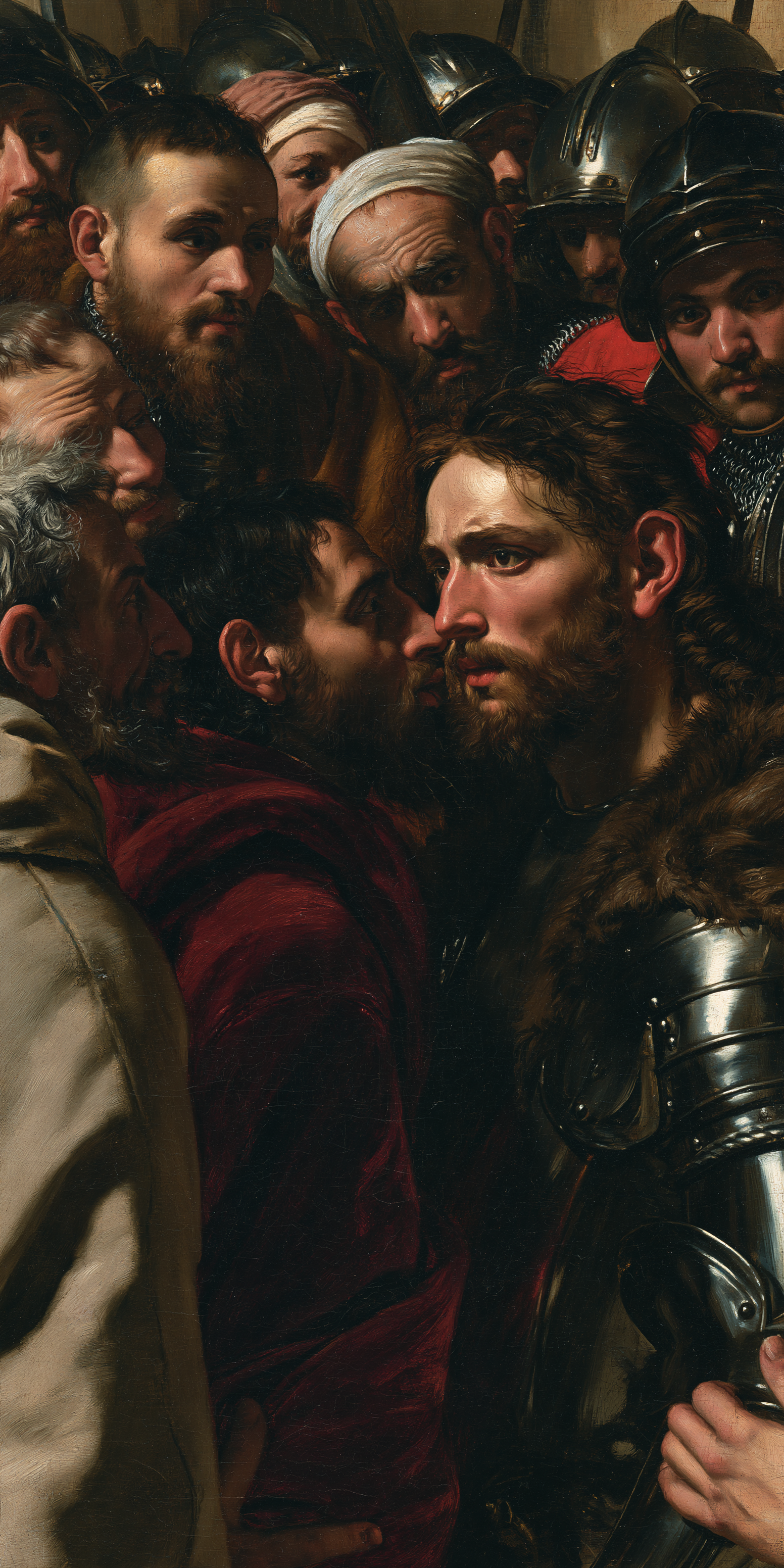 La Trahison de Judas — Rouge du sacrifice · Portrait n° 1 — aperçu de la finition sélectionnée