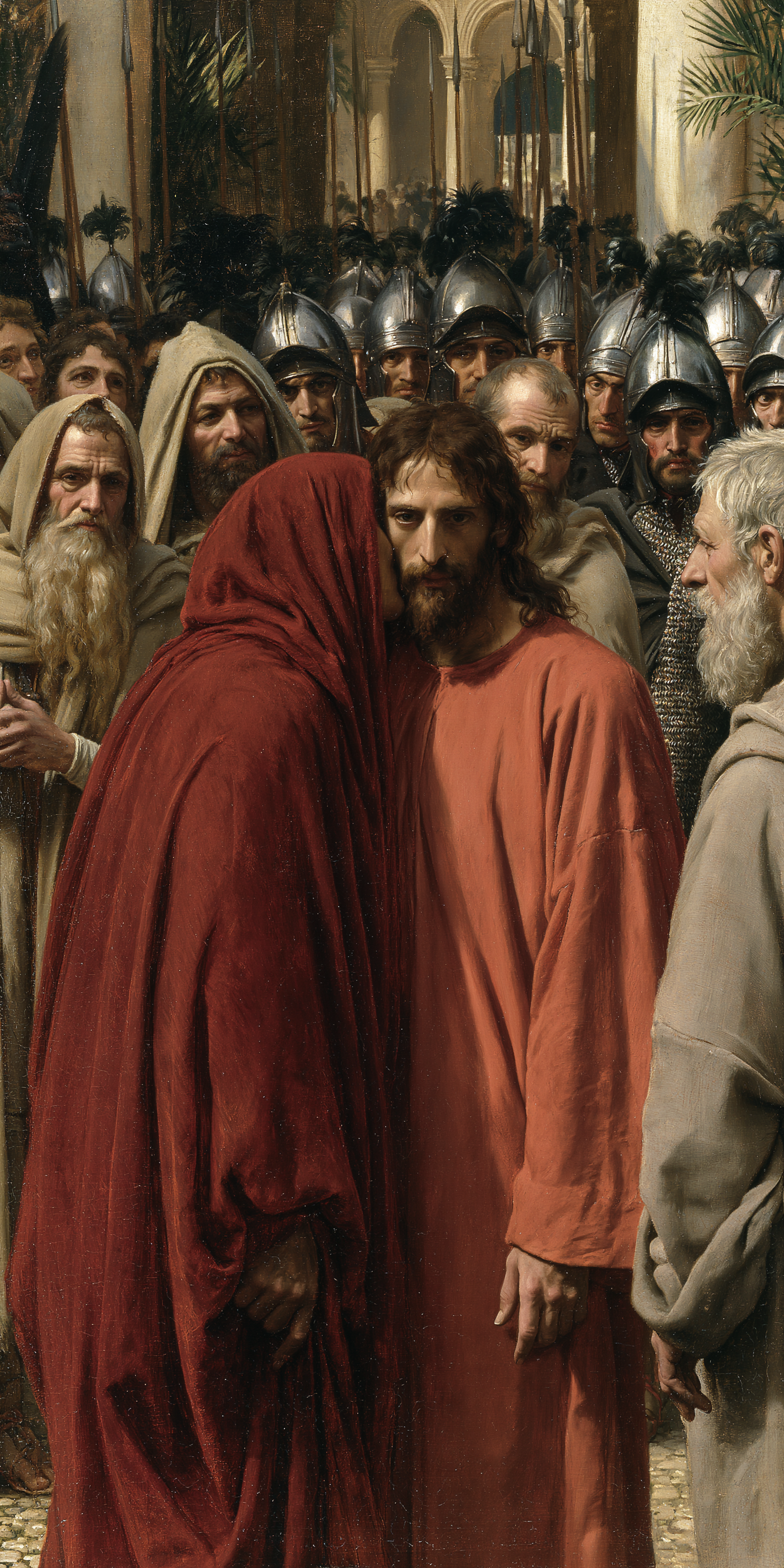 La Trahison de Judas — Rouge du sacrifice · Portrait n° 3 — aperçu de la finition sélectionnée