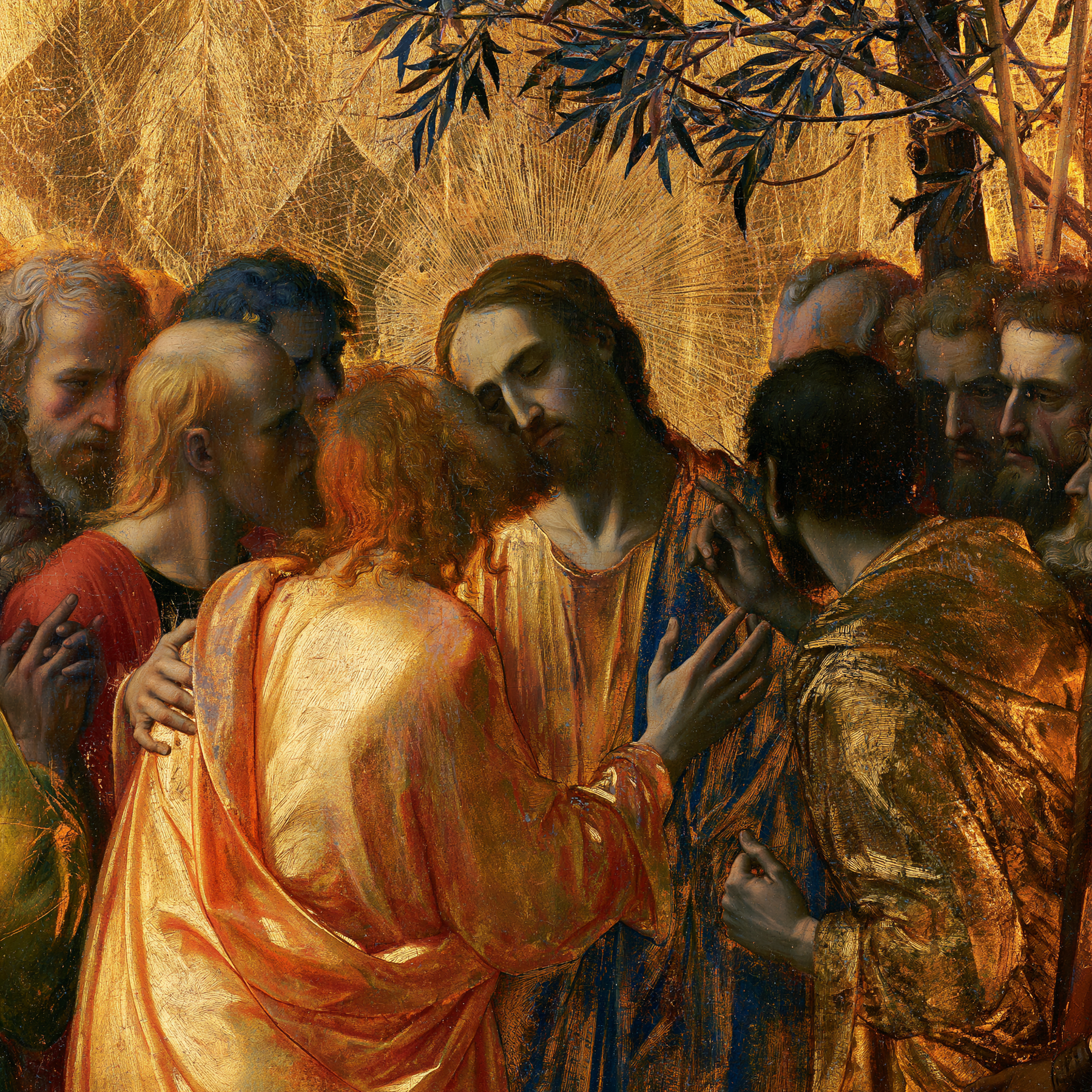La Trahison de Judas — Sacré doré · Carré n° 2 — aperçu de la finition sélectionnée