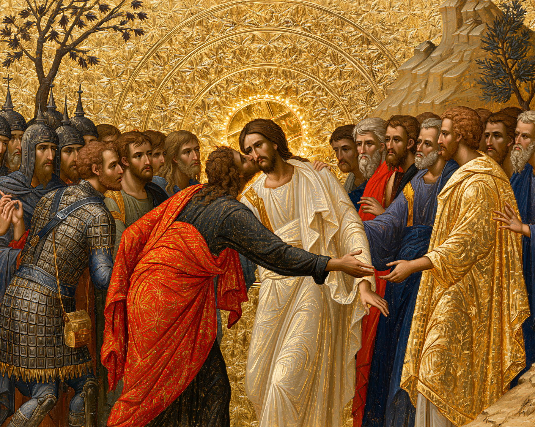 La Trahison de Judas — Sacré doré · Paysage n° 2 — aperçu de la finition sélectionnée