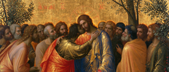 The Betrayal of Judas — The Kiss Within the Garden Frieze