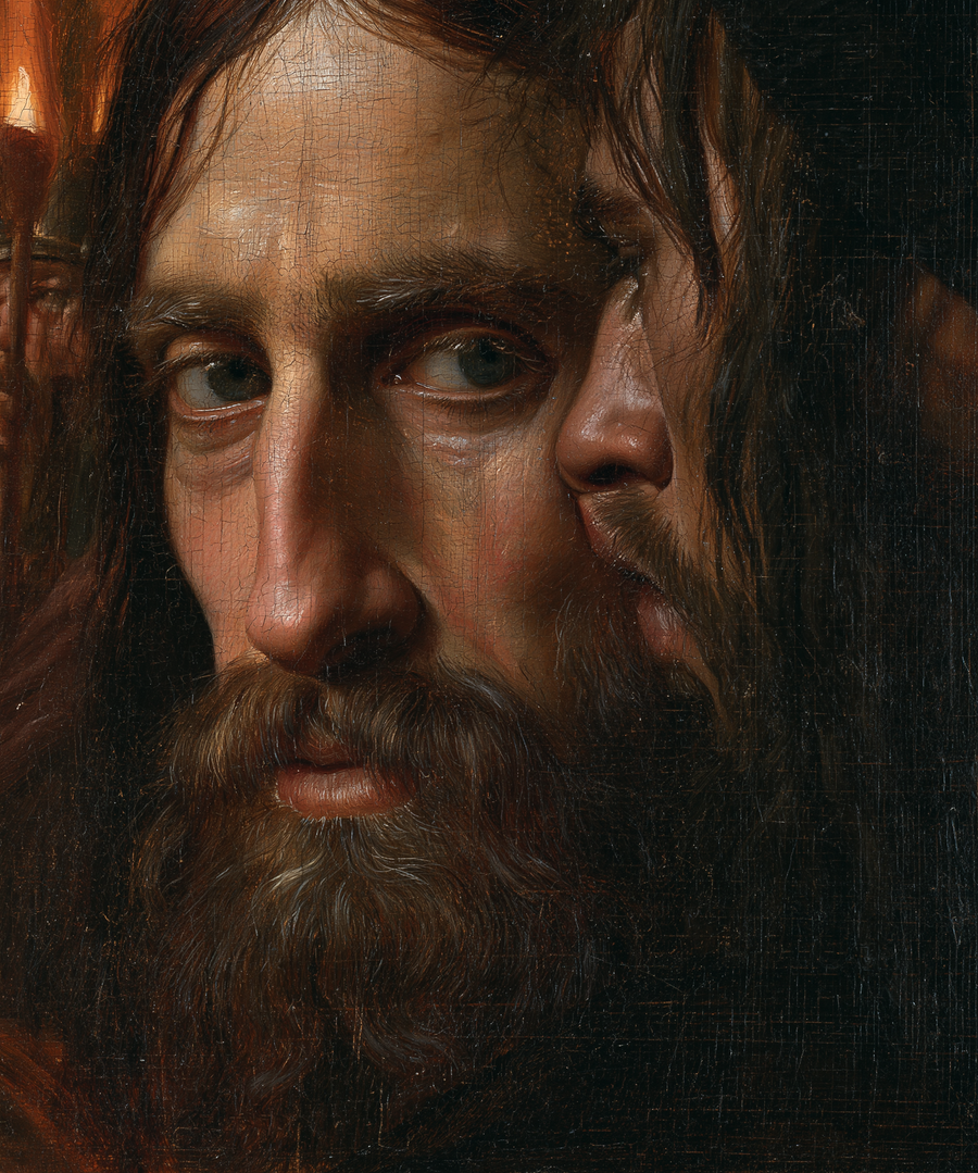 La Trahison de Judas — Vue rapprochée psychologique · Portrait n° 2