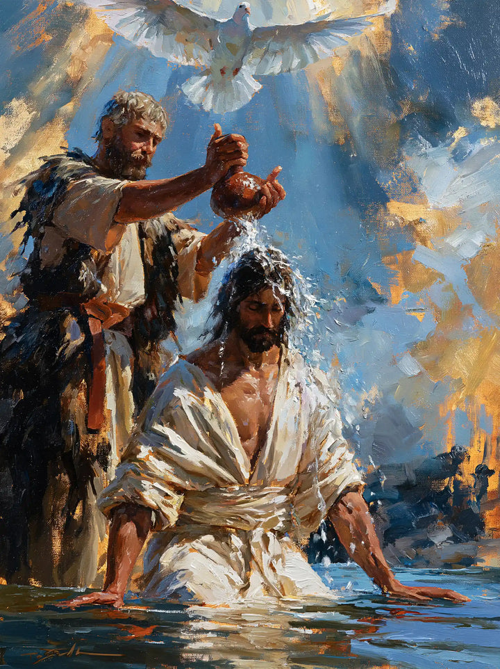 The Baptism of Jesus – Expressionist · Kneeling in the Jordan · Portrait no. 11