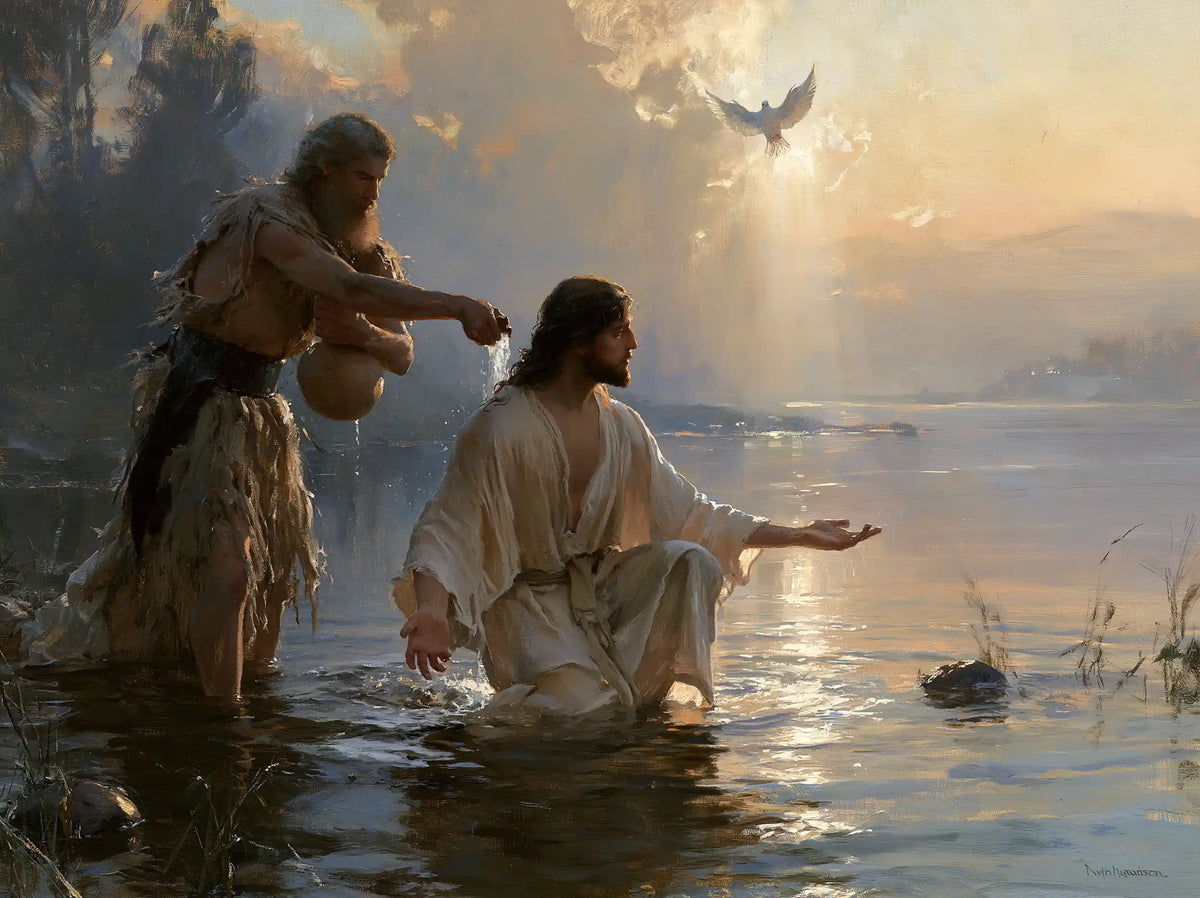 The Baptism of Jesus – Symbolist · Kneeling in the Jordan · Landscape no. 5