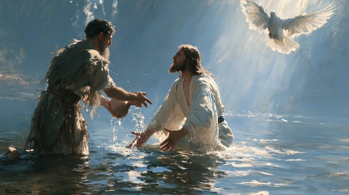The Baptism of Jesus – Symbolist · Kneeling in the Jordan · Landscape no. 10